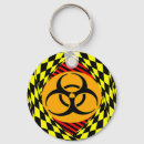 Zoek naar die biohazard sleutelhangers Gevaar