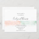 Recherche de saumon orange corail invitations Aquarelle