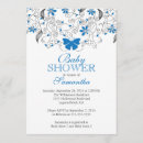Recherche de papillon bleu invitations Moderne
