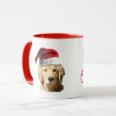 Recherche de noël de golden retriever tasses Xmas