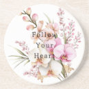 Recherche de fleurs tropicales dessous de verres Rose