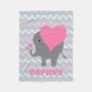 Recherche de nursery blankets Rose et gris