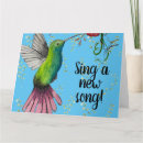 Recherche de colibri bleu vœux cartes Nature