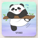 Recherche de panda dessous de verres Dessin animé panda