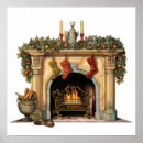 Recherche de cheminée noël posters Foyer