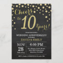 Recherche de 10 ans mariage anniversaire invitations Fête du 10e anniversaire