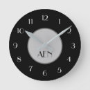 Recherche de gris gris blanc noir horloges Monogramme