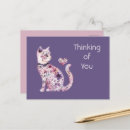 Recherche de chat floral cartes postales Rose