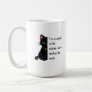 Recherche de chat humoristique tasses De chat noir
