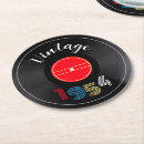 Recherche de disques vinyle dessous de verres Vintage