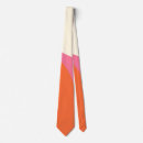 Recherche de rose et crème cravates Orange