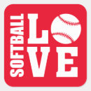 Recherche de love softball autocollants Amour