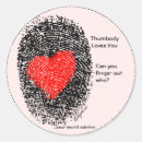 Zoek naar vingerafdrukken stickers Hart