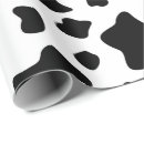 Recherche de vache noire et blanche papier cadeau Noir et blanc