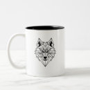 Recherche de dessin de loup tasses Faune