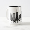 Recherche de silhouette tasses Paysage urbain