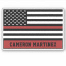 Zoek naar rode lijn stickers Amerikaanse vlag