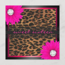 Zoek naar pink leopard uitnodigingen Zoete zestien