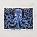 Recherche de kraken cartes postales Bleu