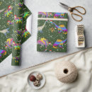 Recherche de dinosaure papier cadeau T rex