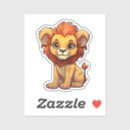 Zoek naar cartoon leeuw stickers Wild