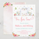 Recherche de thé pour deux invitations Fête d'anniversaire du thé