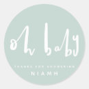 Recherche de oh baby autocollants Baby shower merci