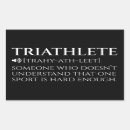 Recherche de triathlete autocollants Triathlète