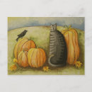 Recherche de chat noir halloween cartes postales Action de grâce