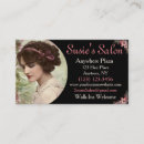 Recherche de beauté vintage cartes visite Cheveux