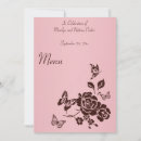 Recherche de rose brun invitations Papillon