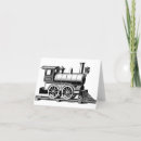 Recherche de chemin de fer vintage vœux cartes Locomotive
