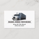 Recherche de transport routier cartes visite Conducteur