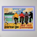 Recherche de bateau de le line posters Rétro