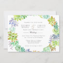 Recherche de succulent mariage invitations Bohème