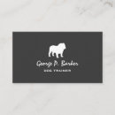 Recherche de bouledogues anglais cartes visite Chien