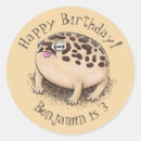 Recherche de grenouille drôle autocollants Dessin