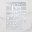 Zoek naar winter wonderland babyshower uitnodigingen Sneeuwvlokken