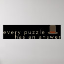 Zoek naar puzzel posters Antwoord