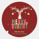 Recherche de reindeer autocollants Joyeux et lumineux