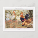 Recherche de coq vintage cartes postales Illustration