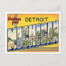 Recherche de detroit michigan cartes postales Amérique