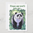 Recherche de panda géant invitations Mignon
