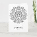 Recherche de coloriage vœux cartes Mandala