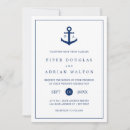 Recherche de ancre nautique de marine invitations Élégant