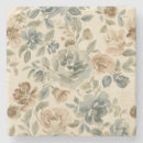 Recherche de brun clair dessous de verres Fleurs