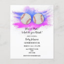 Recherche de baseball gender reveal invitations Révélation de genre