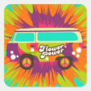 Recherche de van hippie autocollants Rétro