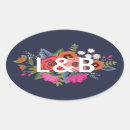Recherche de bouquet mariage autocollants Monogramme