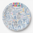 Recherche de purim assiettes Fête juive